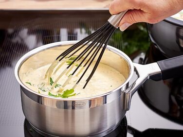 Венчик кухонний RÖSLE Silikon, нержавіюча сталь 18/10, 27 см. Термостійкий до 220°C, для миття в посудомийній машині