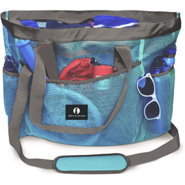 Red Suricata Large Mesh Beach Bag - Beach Bags and Shopping Bags
