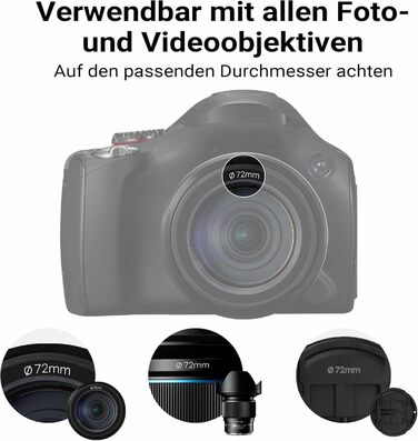 Поляризаційний фільтр Walimex pro Polfilter Zirkular Slim Super DMC 72mm - CPL фільтр для об'єктива, 18-шарова покриття, зменшує відблиски та покращує кольори