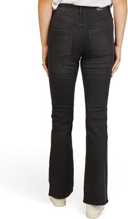 Джинси жіночі Only широкі штанини, Bootcut, середньої посадки, еластичні, блакитні/чорні (S-XXL, 30-32L)