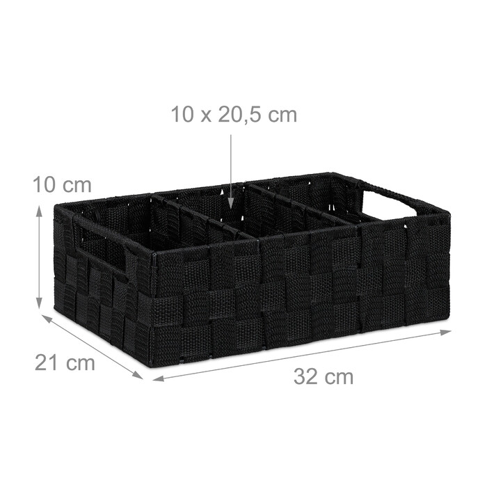 Relaxdays Storage Basket with Compartments