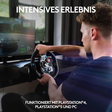 Руль Logitech G29 Driving Force з Force Feedback, 900°, шкіряний, педалі з нержавіючої сталі, для PS4/PS3/PC/Mac, чорний