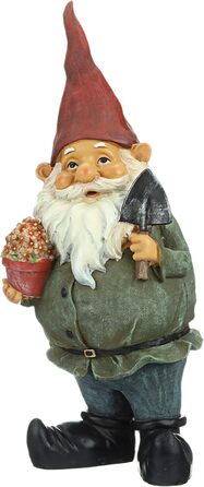Design Toscano Decorative Gnome Figurine, Resin, 18 x 6.5 x 43 cm