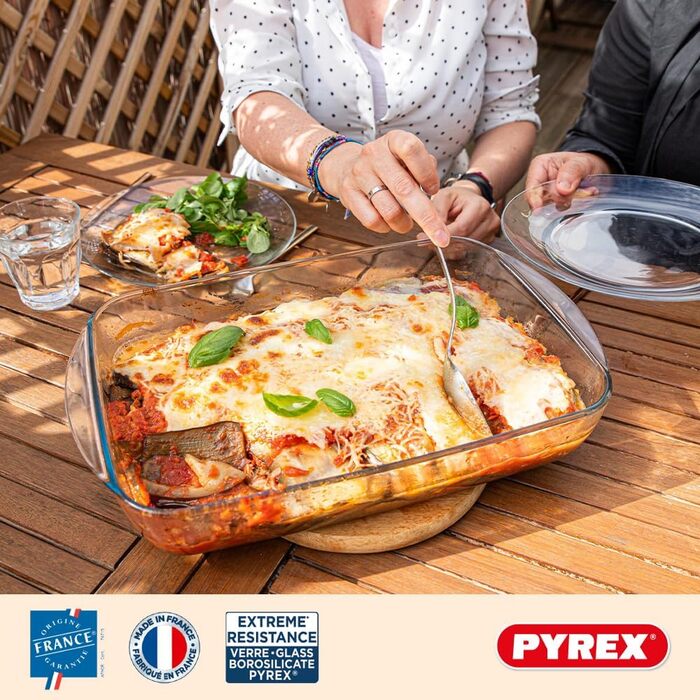 Набір з 3 жароміцних форм Pyrex із боросилікатного скла