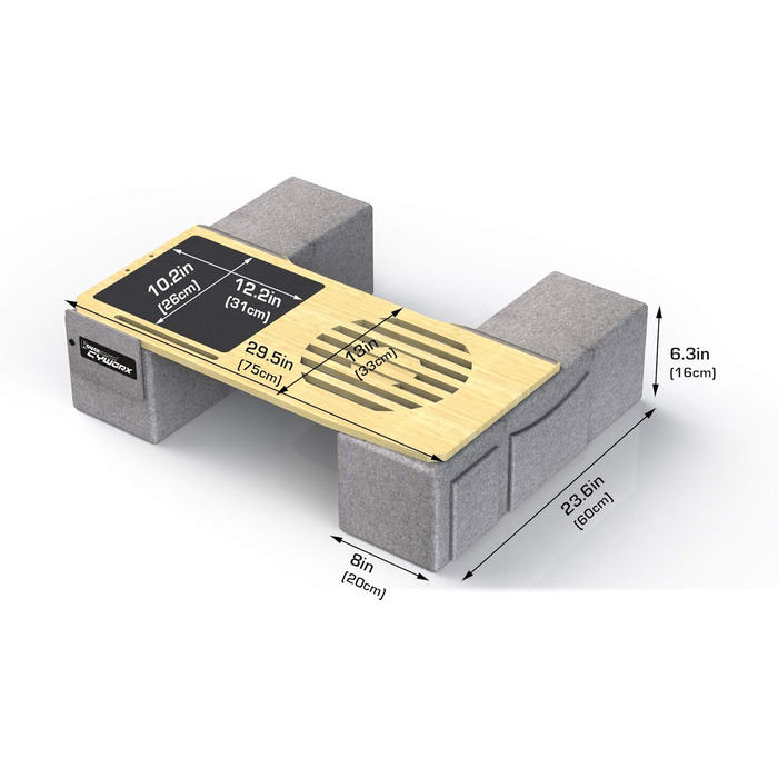 Стіл для ноутбука Couchmaster CYWORX: ергономічний, для дивану, софи та ліжка. Широкий стіл для ноутбука з підключенням периферії. Кольори: сірий, коричневий, чорний