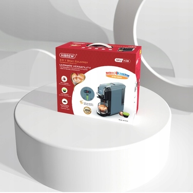 Капсульна кавомашина HiBREW H2B-GR, 20 бар, сіра
