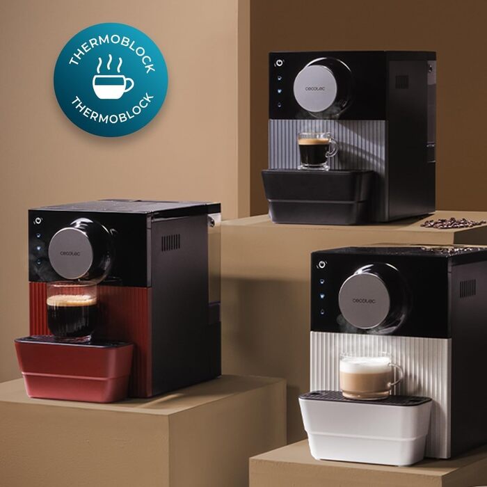Кавомашина автоматична Cecotec Cremmaet Cube 19 бар, 1350 Вт, професійна, з термоблоком та регулюванням помелу