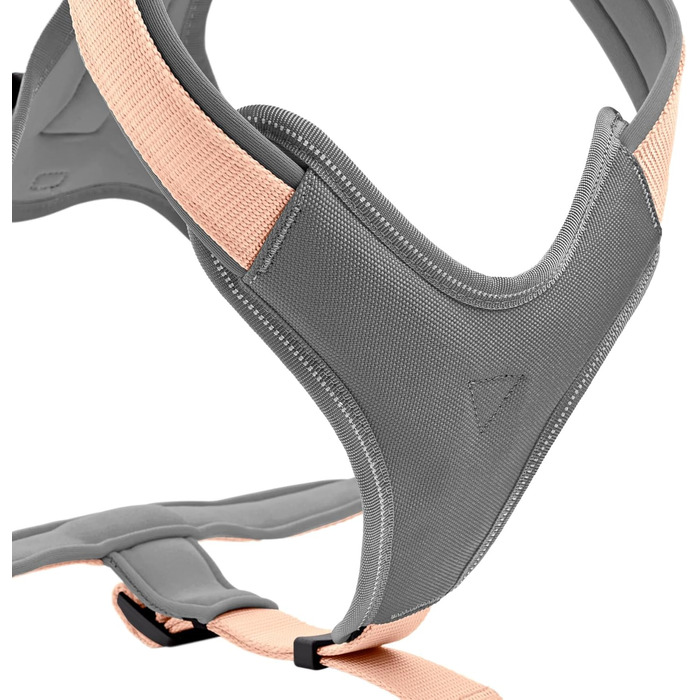 Нашийник для собак HUNTER Neopren, розмір L, персиковий/сірий, з неопрену, 3M Scotchlite, комфортний