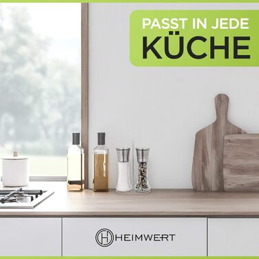 Набір для солі та перцю з керамічним млином: преміум-якість, нержавіюча сталь, для кухні