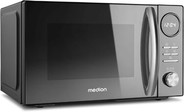 Мікрохвильова піч MEDION 3 в 1 з грилем та конвекцією (23 л, 900 Вт, 10 автопрограм, чорна) MD11493