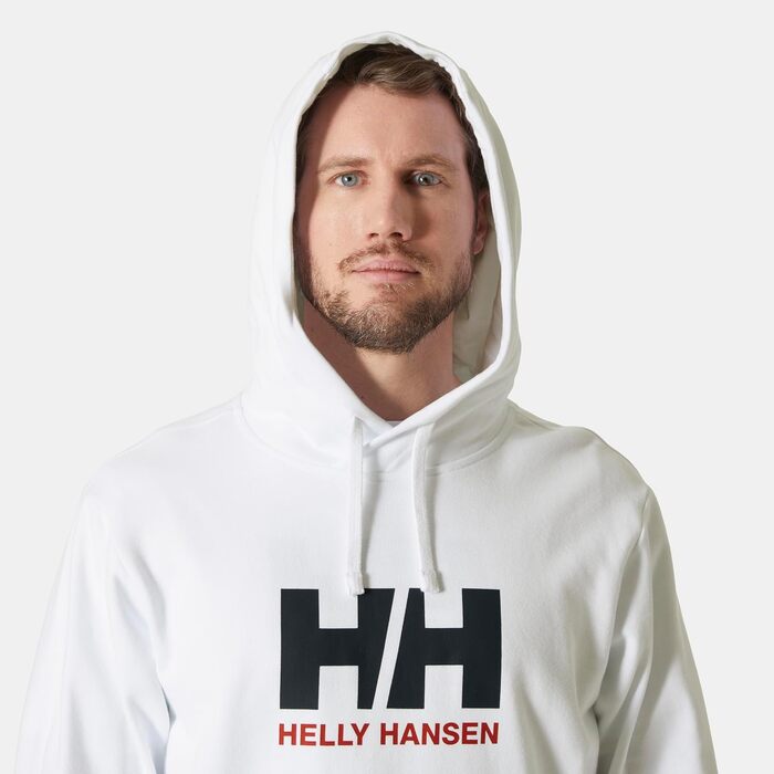 Чоловіча біла толстовка-худі Helly Hansen HH Logo з капюшоном, розмір L
