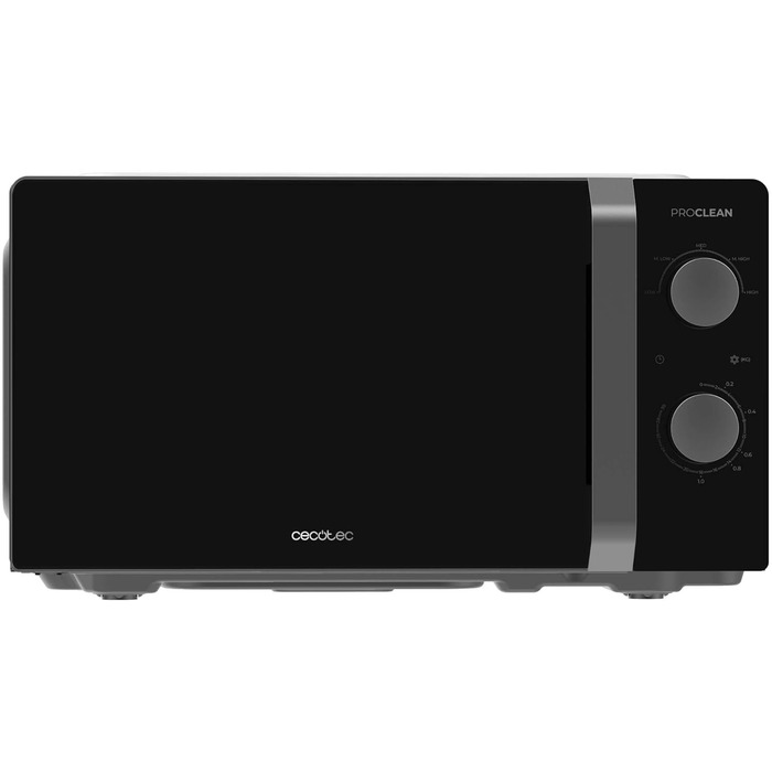 Мікрохвильова піч Cecotec Proclean 2010 Inverter - 19L, 700W, чорна, ручне керування