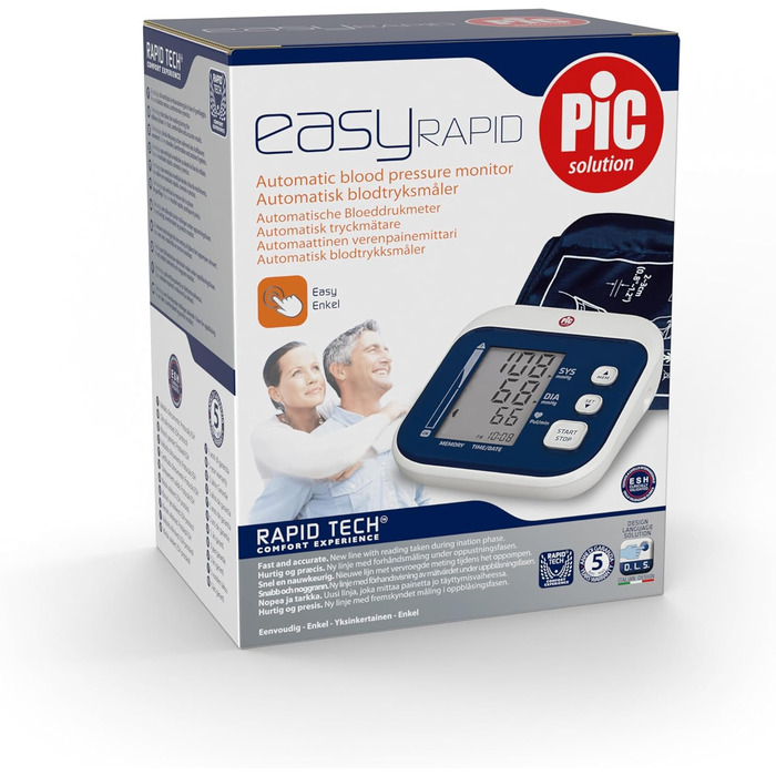 Тонометр Pic Solution EasyRAPID - вимірювач артеріального тиску, 1 шт.