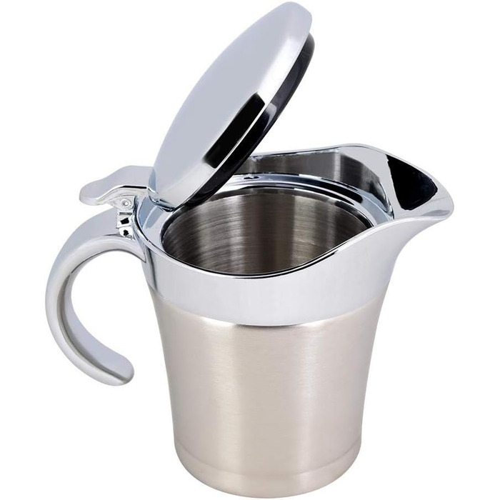 Thermo Sauce Pan, 450 ml/750 ml, 304 Stainless Steel, Double-Walled, Insulated, Sauce Pot, Kitchen Accessories 450 ml
