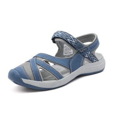 Сандалі жіночі DREAM PAIRS Outdoor для трекінгу та прогулянок, сині, 38 EU, з TPR підошвою та EVA устілкою
