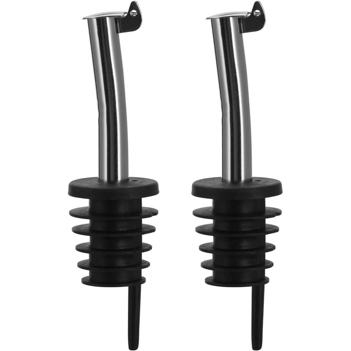 Виливний для пляшок Westmark 2 Inox Eco-Pour, нержавіюча сталь, з кришкою, чорний/хромований, 45372280