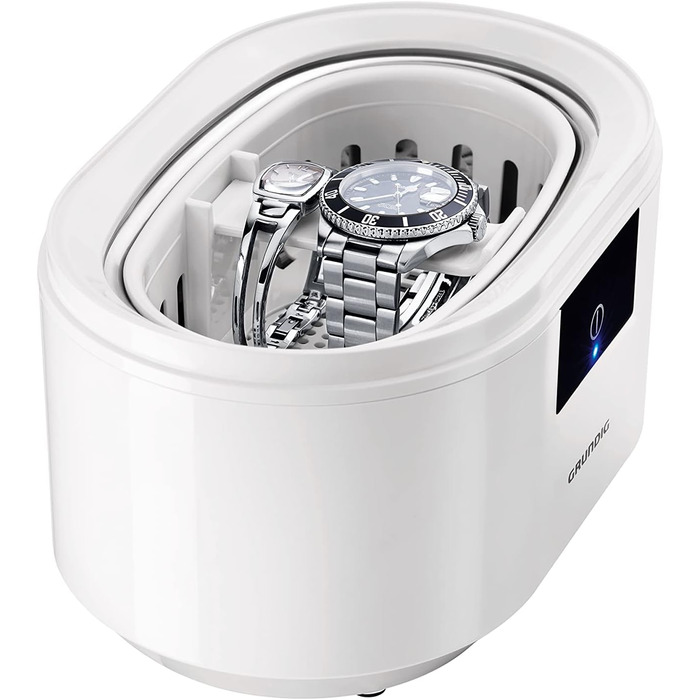 Ультразвуковий очисник Grundig UC 6620 з таймером, 500 мл, 50 Вт, білий (без таймера)