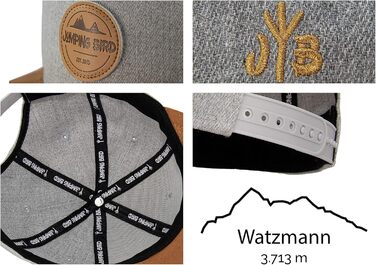 Кепка бейсболка Jumping Bird для чоловіків • Зручна snapback кепка для активного відпочинку • Регульований розмір, легко миється, світло-сіра