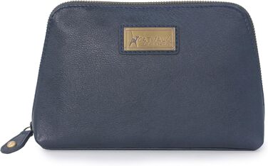 Сумка-косметичка Catwalk Collection Emma (Блакитна) - шкіряна, середнього розміру для ручної сумки