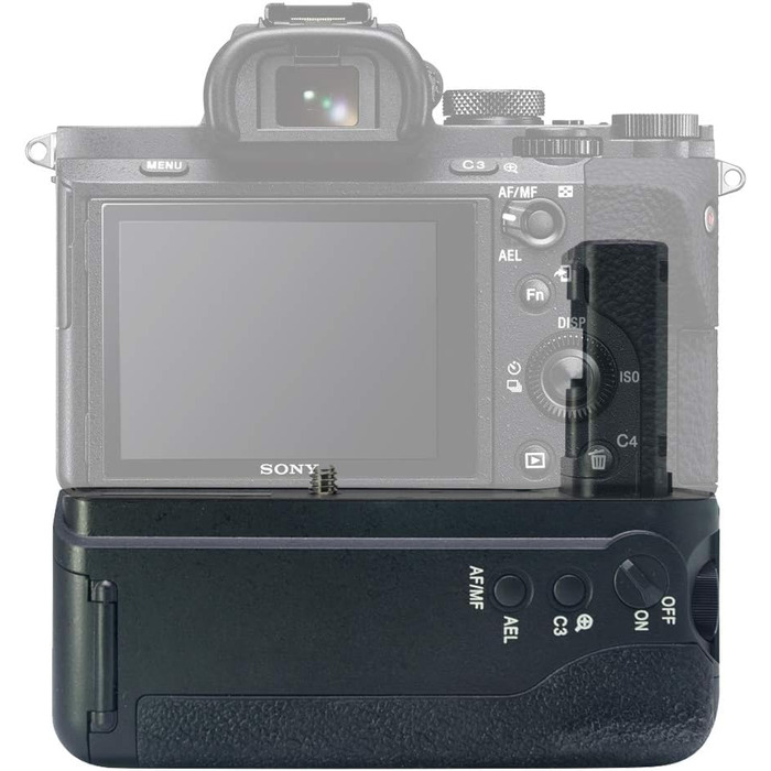 Вертикальний хват Mcoplus VG-C3EM для Sony A9, A7III, A7RIII, A7R3, A7II, A7RII, A7SII. Замінник для батарейного хвату Sony. Містить 1 або 2 акумулятори NP-FZ100