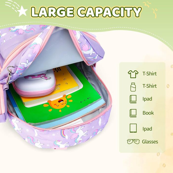 Дитячий рюкзак SUN EIGHT для хлопчиків та дівчаток: легкий, міцний, для садка, школи та подорожей (фіолетовий)