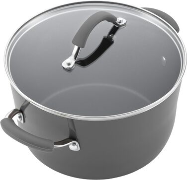Набір посуду Rachael Ray Cucina, 12 предметів, антипригарний, сірий Sea Salt