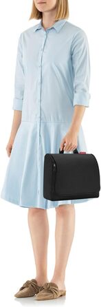 Сумка-органайзер Reisenthel Toiletbag XL сірого кольору (Smiley Grey) з гачком, водонепроникний матеріал