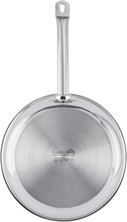 Industar Diamas Pro Stainless Steel Fry Pan - 28cm - Stiftung Warentest Winner