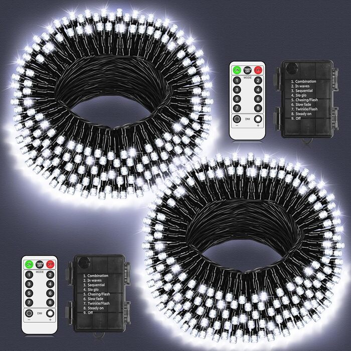 Льодогенератор для дому: компактний, з LED підсвіткою, 200 LED, для вечірок, свят, саду, балкону, ялинки. Білий колір, вологостійкий, з пультом та таймером