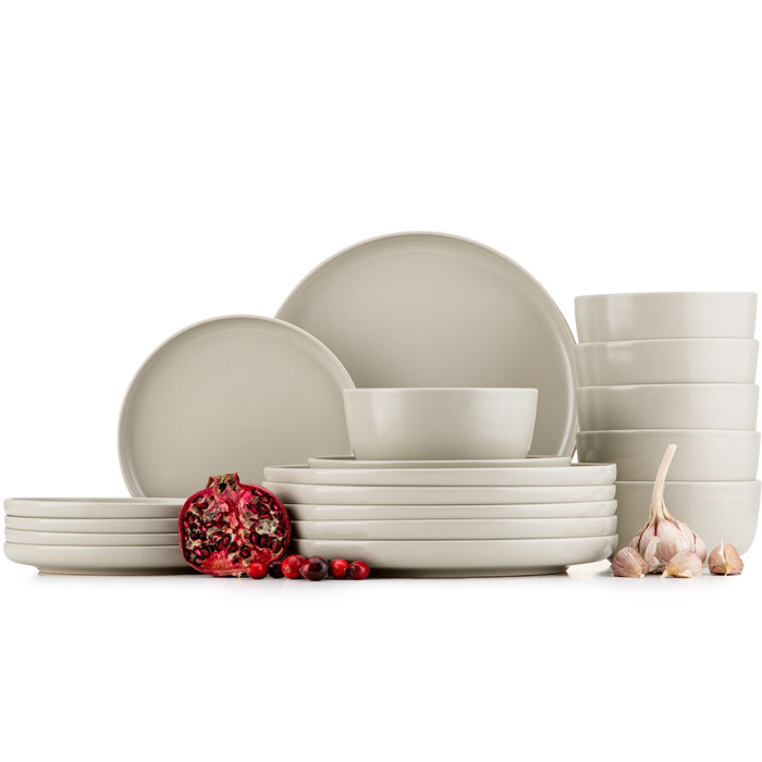 Обідній сервіс VictO Konsimo, набір тарілок на 6 осіб / 18 предметів