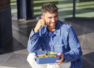 Mepal Bento Lunchbox Take A Break Large - Ланчбокс для обіду та перекусів 1500 мл, блакитний