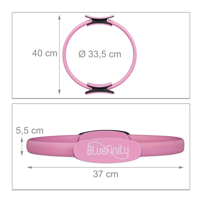 Relaxdays Pilates Ring Pink