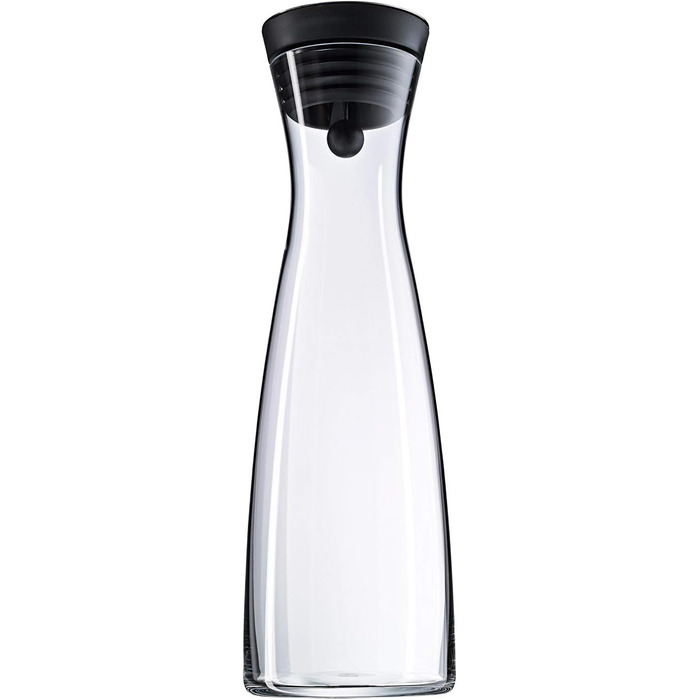 WMF Basic Water Carafe 1.5 liter, Glass Carafe with Lid, Silicone Lid, CloseUp Closure & Gourmet Bowl Set 4-Piece, Stainless Steel Bowls for the Kitchen 0.75l - 2.75l, Mixing Bowls