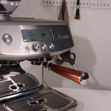 Портфільтр без дна 54мм для кавомашин Sage/Breville Barista Express, Pro, Touch, Impress з дерев'яною ручкою