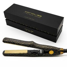 Випрямляч для волосся Corioliss C-Trip Titanium Leopard Gold з контролем температури для тонкого волосся