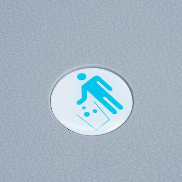 Вбудований відрізок для сміття Relaxdays для кухні, висувний, для під шафки, 15 л + 2x8 л, пластик, сірий