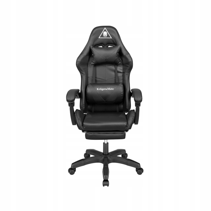 Ігрове крісло Kruger&Matz GX-150, штучна шкіра, чорне