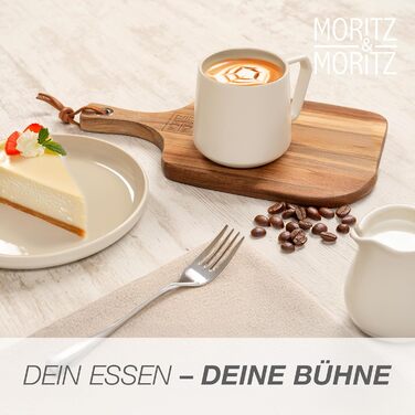 Набір кавових чашок Moritz & Moritz CAVO, 6 шт., пісочний колір, 500 мл, з ручкою, з якісного кераміки. Стильний дизайн для кави, чаю, капучино.