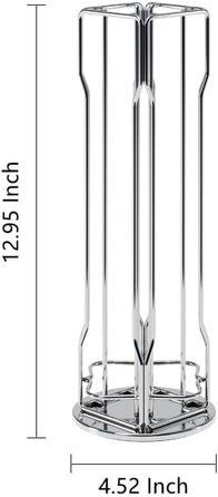 Тримач для капсул Nespresso Vertuo Sevenline – органайзер карусель на 20 капсул (срібний)