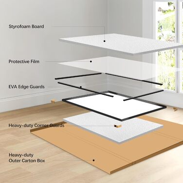 Дзеркало настінне прямокутне без рами 75x75 см для ванної, спальні, вітальні. Чорний колір, вертикальна/горизонтальна орієнтація