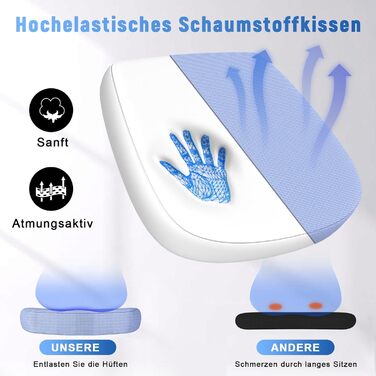 Офісний стіл Naspa Büro з регульованими підлокітниками, ергономічний, з сітчастою спинкою, підтримкою попереку, регульованою висотою та м'яким сидінням, поворотний на 360°, (фіолетовий, без підголівника)