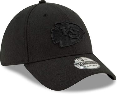 Кепка бейсбольна New Era NFL 39thirty Kansas City Chiefs чорна (S-M) - Офіційна ліцензія