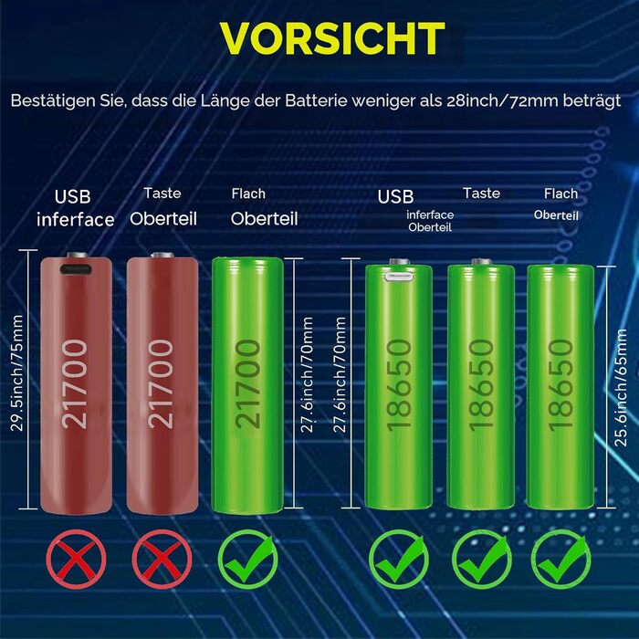 Зарядний пристрій JIUWIIL для акумуляторів 18650, 26650, Li-ion, LiFePO4 з LCD-дисплеєм - 4 слоти, швидка зарядка