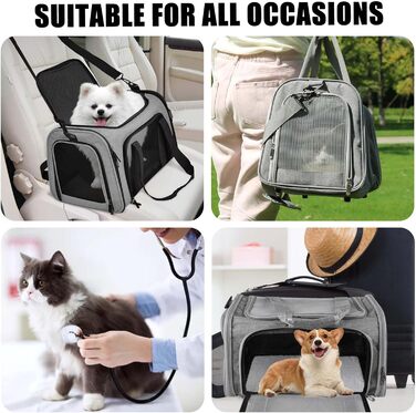 Транспортна сумка для кота/собаки Katzentransporttasche, 40x25x25 см, складана, з плечовим ремінцем