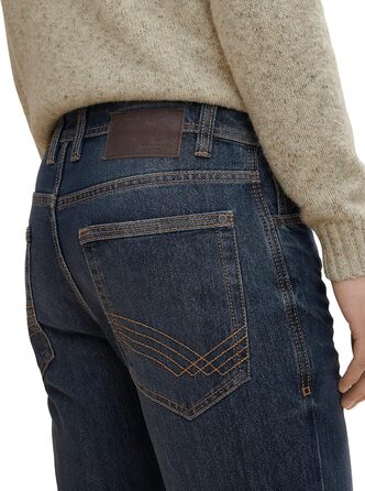 Джинси чоловічі Tom Tailor Marvin Straight 36W/32L, Mid Stone Wash - Оригінальний денім