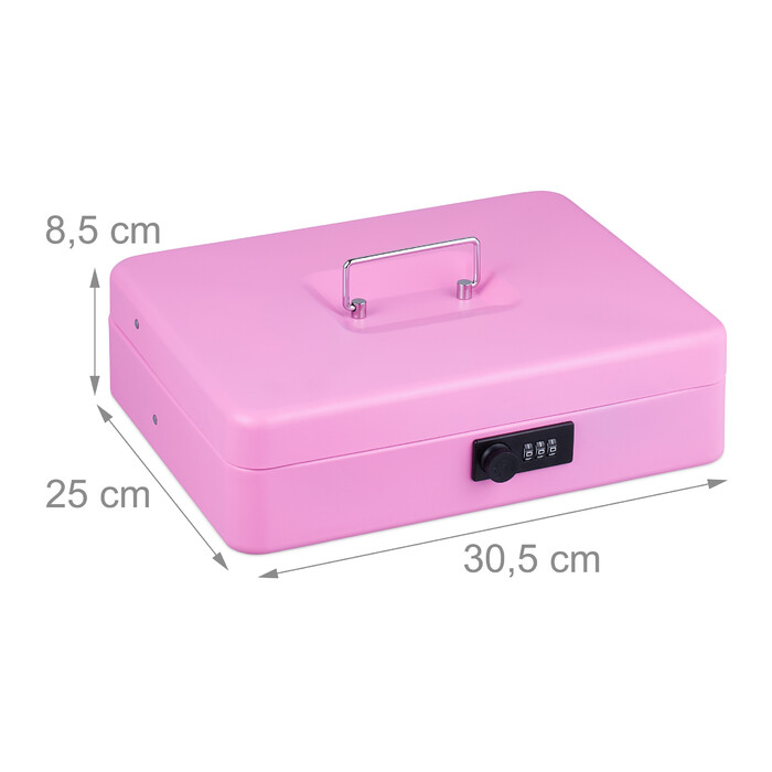 Relaxdays Cash Box Комбінація номерів Євро