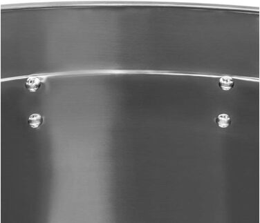 XXL Stainless Steel Cooking Pot available in 5 sizes: 20L, 30L, 45L, 70L, 95L (35x35cm = 30L)