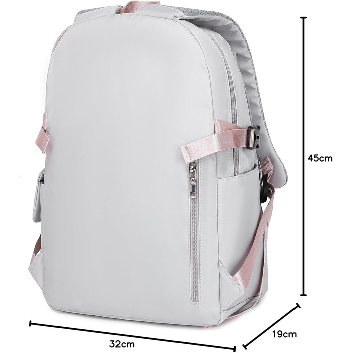Жіночий рюкзак Acmebon для ноутбука, місткий, модний, сірий