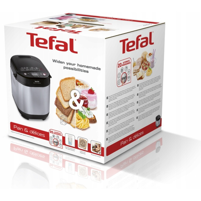 Хлібопічка Tefal PF240E38, сріблястий/сірий, 700 Вт