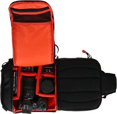 Сумка-слінг Rollei Fotoliner Ocean для фотообладнання, чорна (з дощовиком)